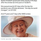 Death of the Queen and Numerical "Coincidences"