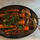Brisket-Style Roasted Carrots {vegetarian recipe}