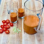 My most famous recipe is actually my wife's gazpacho...!