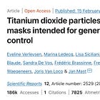 Titanium nanoparticles in Covid masks cause cancer: researchers