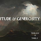 Gratitude and Generosity
