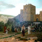 Our Lord casts reserve aside and enters Jerusalem as Christ the King
