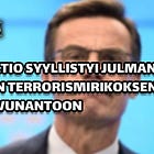 Ruotsin pääministeri kieltäytyi tuomitsemasta Salwan Momikan murhan