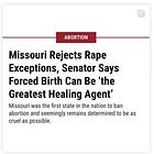 What Does "Forced Birth Can Be the Greatest Healing Agent" Mean?