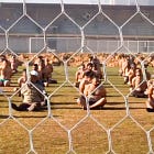 Israeli troops turn Gaza football stadium into mass detention camp 