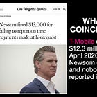 Gavin Newsom Didn't Disclose A $12.3 Million T-Mobile Donation
