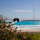 Attempting to hang ten at Australia's first surf park