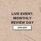 Invite: June Monthly Review Day 👩🏻‍💻