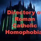 Roman Catholic homophobia posts directory. 