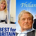 What has George Soros funded in the UK?