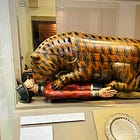 Walking around a museum