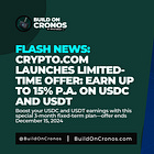 Crypto.com Launches Limited-Time Offer: Earn Up to 15% p.a. on USDC and USDT