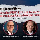 Counterpoint: Senator Kevin Cramer Responds To Criticism Regarding PROVE IT ACT