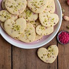 Rose Cardamom & Pistachio Shortbread