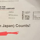 Sample mailing and ads from Center for US Voters Abroad Turnout Project