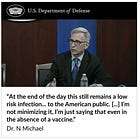 "A low risk infection... even in the absence of a vaccine"
