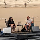 Jak jsme nahrávali podcast přímo na ulici aneb Branický knižní malotrh 2024