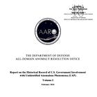 FULL AARO UFO REPORT: Report on the Historical Record of US Government Involvement with Unidentified Anomalous Phenomena (UAP) 
