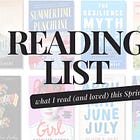 Reading List: What I Read This Spring