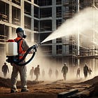 Reduce Dust with 50% Less Water at Demolition Sites