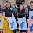 Clergy Hold Vigil Backing Legal Fight Against ICE Raids in Houses of Worship