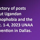 Collection of links to the posts related to Ugandan homophobia and the convention in Dallas. 