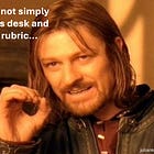 Surfacing values through rubric development 