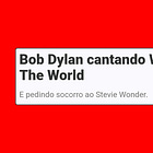 Bob Dylan cantando We Are The World