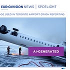 AI-generated image used in Toronto airport crash reporting