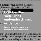 How the New York Times undermined mask evidence