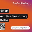 Bonus Prompt: Executive Messaging Review & Harmonization Workflow