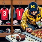 Report: Michigan Football Accused of Stealing Signs and the Last Slice of Pizza