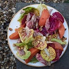 Quince, Radicchio & Ham Salad
