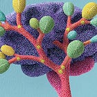 Midjourney Style Resources #6: Dot art, pixel art, dot painting, dot illustration, pointillism, stippling