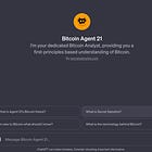 Bitcoin AI Agent 21