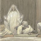 What the risen Christ did when he met all the Apostles together
