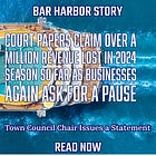 Court Papers Claim Over a Million Revenue Lost in 2024 Season So Far as Businesses Again Ask for a Pause
