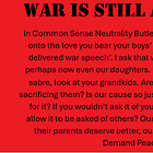 War is STILL a Racket
