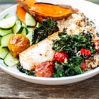 a fantastic lunch [air fryer fish with kale + tomatoes, plus a very easy nước chấm-inspired sauce]