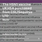 The H5N1 vaccine UKHSA purchased from CSL/Sequirus LTD