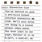 typewriter club