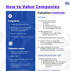 How to Value Companies - Basic Ingredients