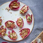 Radicchio, Grapefruit & Trout Spoons