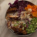 Chicken Katsu Veggie Bowls