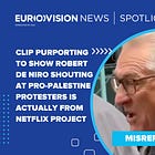 Video purporting to show Robert De Niro shouting at pro-Palestine protesters is actually from Netflix project