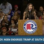 South Dakota GOP Gov Kristi Noem Hops On Speeding Trump Train