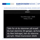 Eurovision vote message mix-up involving Israel sparks unfounded theories