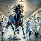"A Horse Loose in a Hospital" - finding humor amid the chaos
