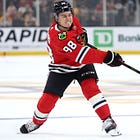 Blackhawks rookie Connor Bedard scores first NHL goal against the Boston Bruins 