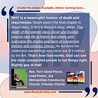 WHY Book Endorsement–Rev. Terri Steed Pierce, Lead Pastor, Joy Metropolitan Community Church, Orlando, Florida